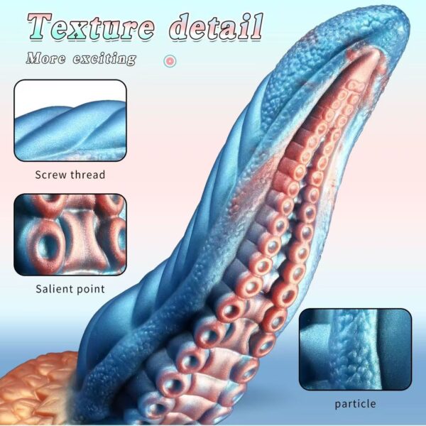 9.44 inch Octopus Tentacle Dildo with Suction Cup, Fantasy Anal Dildo