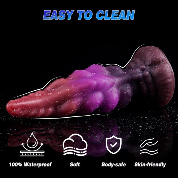 8 inch Fantasy Tentacle Dildo, Curved Anal Dildo with Suction Cup
