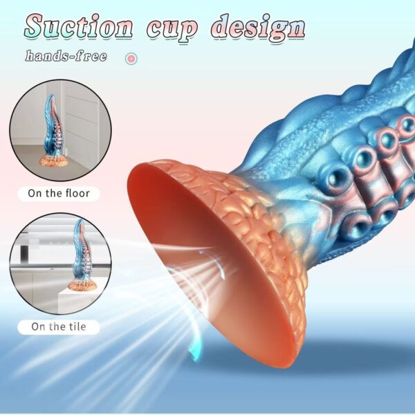 9.44 inch Octopus Tentacle Dildo with Suction Cup, Fantasy Anal Dildo