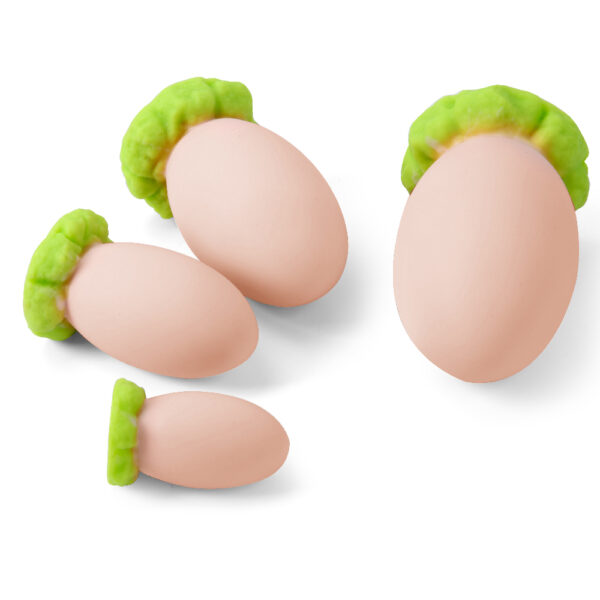 Smooth Egg Anal Plug for Men Women, Silicone Butt Plug with Suction Cup