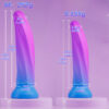 Silicone Dildo with Suction Cup, Thin G-Spot & Prostate Dildo for Beginners, Small Large Anal Plug Butt Plug