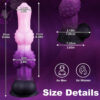 cc 9.84 inch Double-Knot Dildo with Suction Cup, Soft Silicone Thick Anal Dildo