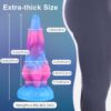 Version 1.0.0 Huge Fantasy Dildo with Suction Cup, Silicone Thick Monster Alien Dildo