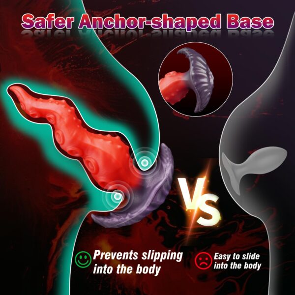 Large Wearable Butt Plug, 8.07inch Fantasy Tentacle Anal Plug