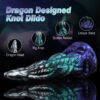 8.7 inch Fantasy Alien Dildo with Suction Cup, Soft Silicone Monster Dildo
