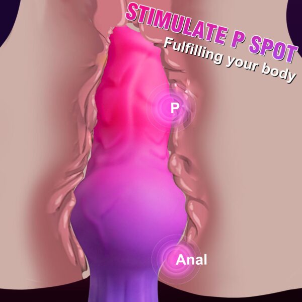 Large Wearable Butt Plug with T-Base, Soft Silicone Big Dog Knot Buttplug Anal Plug, Anal Sex Toys for Men Women