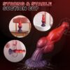9.1 inch Huge Fantasy Horse Dildo, Silicone Thick Monster Knot Dildo, Big Anal Dildos with Strong Suction Cup