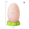Smooth Egg Anal Plug for Men Women, Silicone Butt Plug with Suction Cup