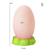 Smooth Egg Anal Plug for Men Women, Silicone Butt Plug with Suction Cup