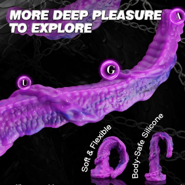 19.68 inch Long Fantasy Anal Plug Butt Plug, Flexible Soft Silicone Anal Dildo