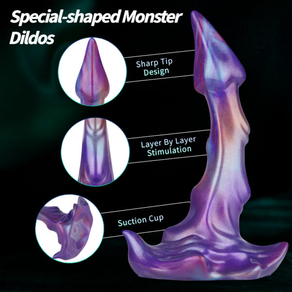 8.26 inch Silicone Monster Dildo, Fantasy Couples Sex Toy