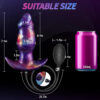 7.1 inch Inflatable Butt Plug Large Anal Toys, Huge Wearable Anal Plug with Safe T-Base, Expanding Anal Dildo Dialator Strechers Gay Sex Toys