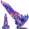 7.48in Fantasy Tentacle Dildo, Textured Tongue Curved Dildo