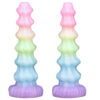白-2 Couples Sex Toys for Men Women, Soft Silicone Dildo with Suction Cup, Cute Candy Color